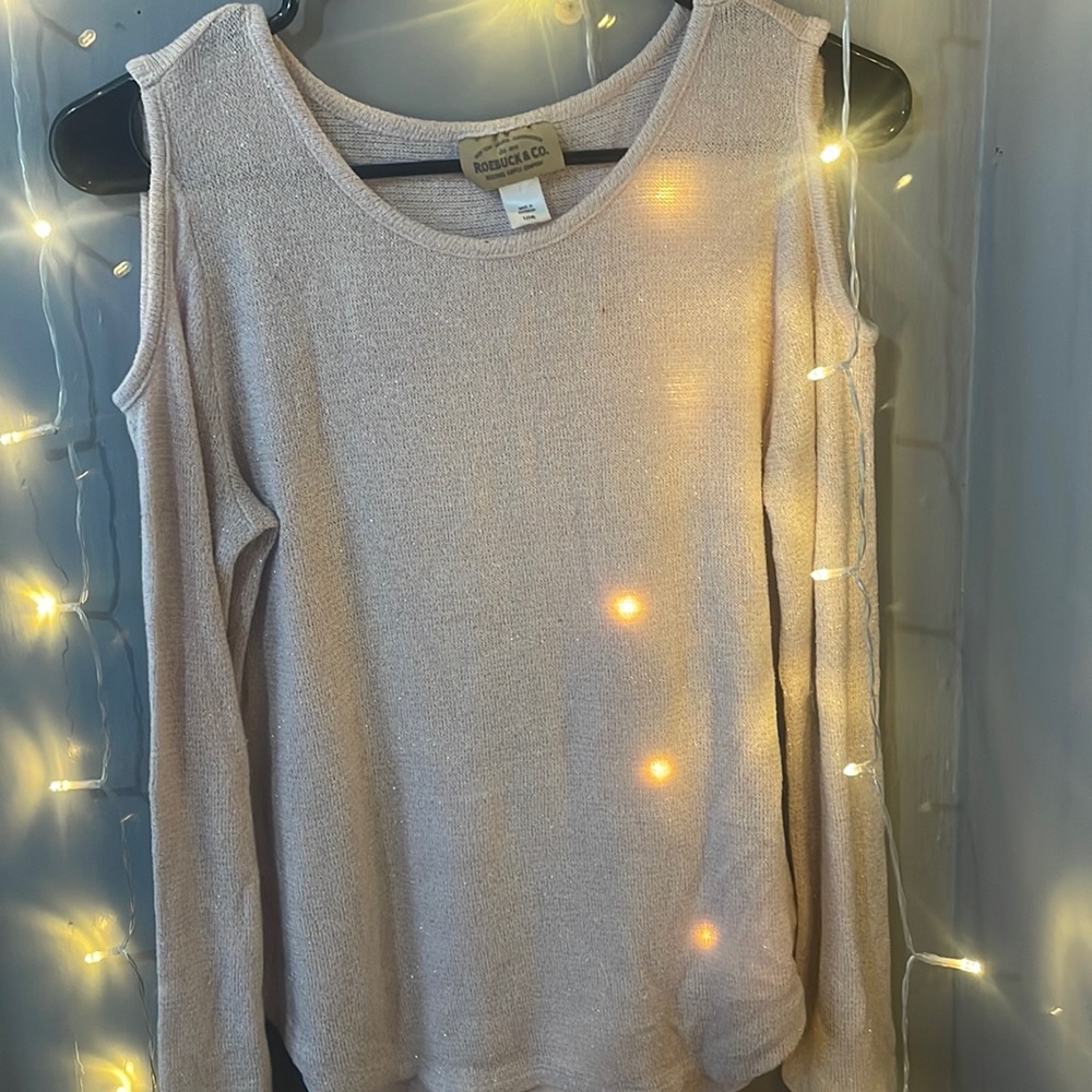 Pink and gold sweater girls